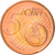 Grecia, 5 Euro Cent, 2008, Athens, EBC+, Cobre chapado en acero, KM:183