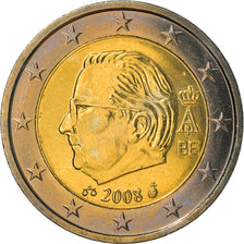 Bélgica, 2 Euro, 2008, Brussels, MS(60-62), Bimetálico, KM:281