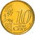 Bélgica, 10 Euro Cent, 2010, MS(60-62), Latão, KM:277