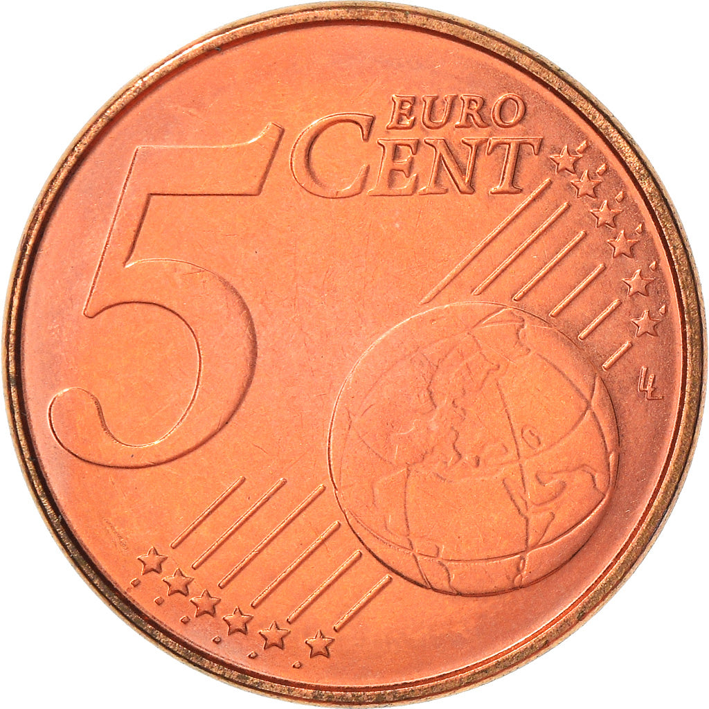Bélgica, 5 Euro Cent, 2004, Brussels, MBC+, Cobre chapado en acero, KM:226