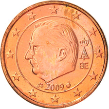 Belgium, Euro Cent, 2009, Brussels, MS(60-62), Copper Plated Steel, KM:274