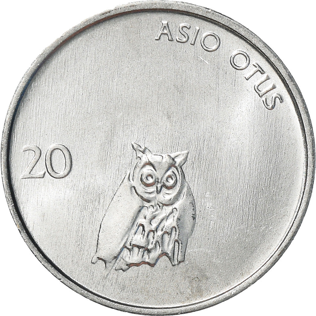 Moneta, Slovenia, 20 Stotinov, 1992, SPL+, Alluminio, KM:8
