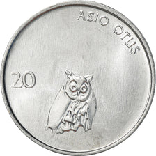 Moneta, Slovenia, 20 Stotinov, 1992, SPL+, Alluminio, KM:8