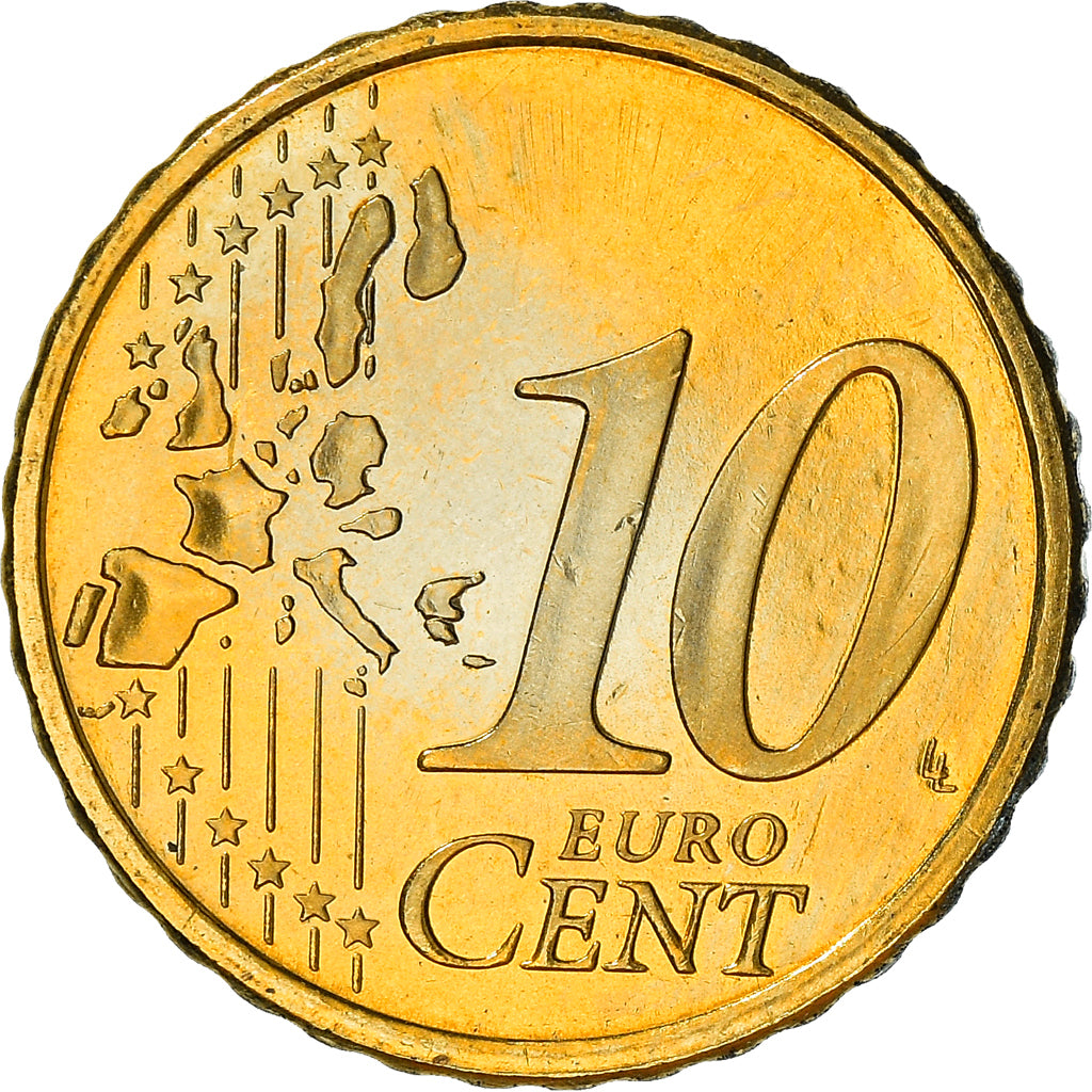 Finlandia, 10 Euro Cent, 1999, Vantaa, SPL, Ottone, KM:101