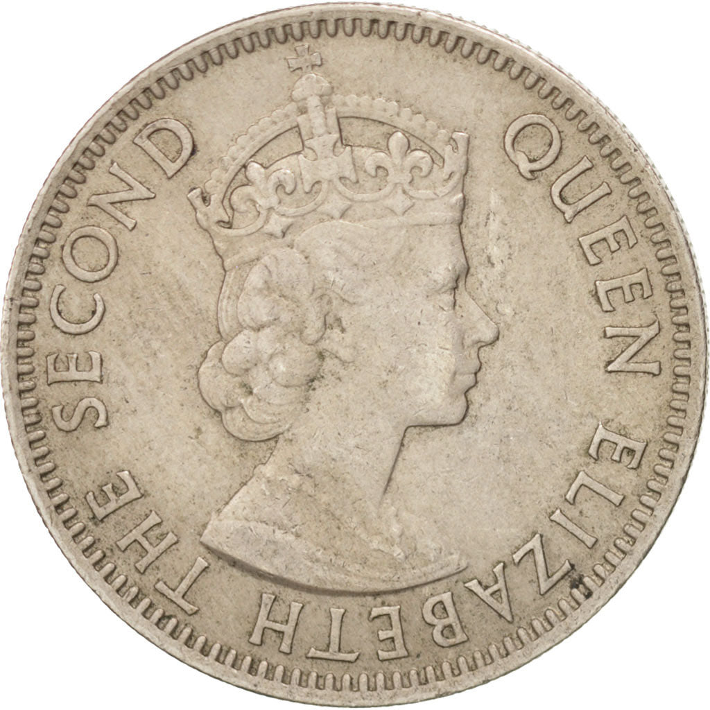 CYPRUS, 50 Mils, 1955, KM #36, EF(40-45), Copper-Nickel, 23.6, 5.64