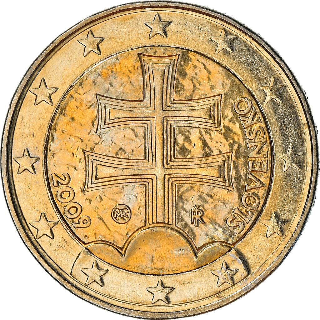 Slovacchia, 2 Euro, 2009, Kremnica, SPL, Bi-metallico, KM:102
