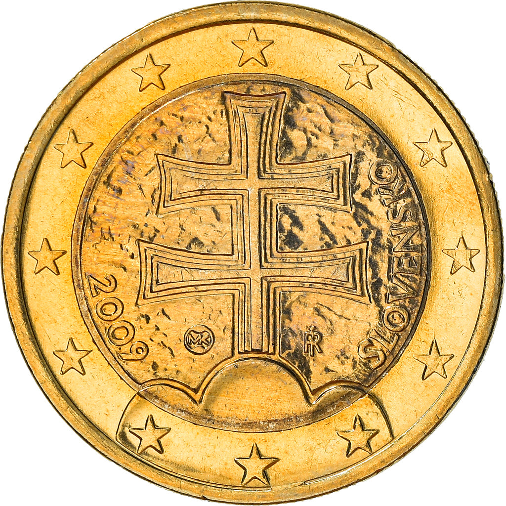 Slovacchia, Euro, 2009, Kremnica, SPL, Bi-metallico, KM:101