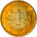 Slovacchia, 10 Euro Cent, 2009, Kremnica, BB+, Ottone, KM:98