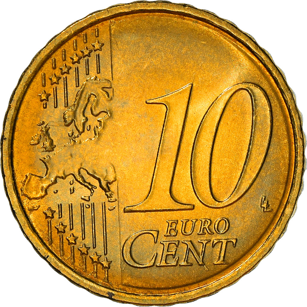 Slovacchia, 10 Euro Cent, 2009, Kremnica, BB+, Ottone, KM:98