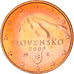 Slovaquie, Euro Cent, 2009, Kremnica, TTB+, Copper Plated Steel, KM:95