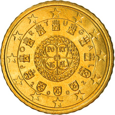 Portogallo, 50 Euro Cent, 2002, Lisbon, SPL+, Ottone, KM:745