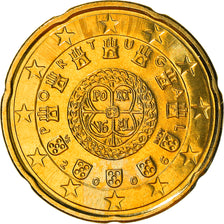 Portugal, 20 Euro Cent, 2006, Lisbon, UNZ+, Messing, KM:744