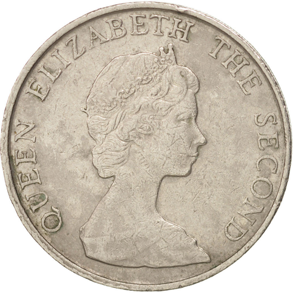 Coin, Hong Kong, Elizabeth II, 5 Dollars, 1981, AU(50-53), Copper-nickel, KM:46