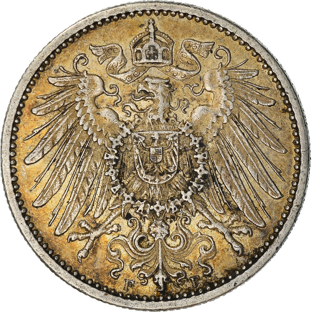 Moneta, GERMANIA - IMPERO, Wilhelm II, Mark, 1906, Stuttgart, BB+, Argento