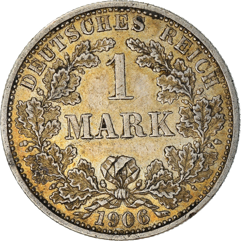 Moneta, GERMANIA - IMPERO, Wilhelm II, Mark, 1906, Stuttgart, BB+, Argento