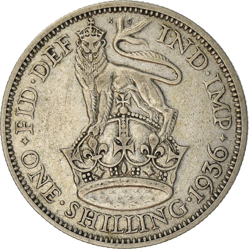 Moneta, Gran Bretagna, George V, Shilling, 1936, MB+, Argento, KM:833