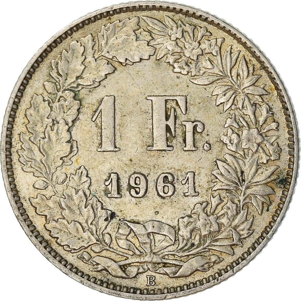 Münze, Schweiz, Franc, 1961, SS, Silber, KM:24