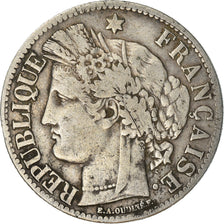 Münze, Frankreich, Cérès, 2 Francs, 1871, Paris, S+, Silber, KM:817.1