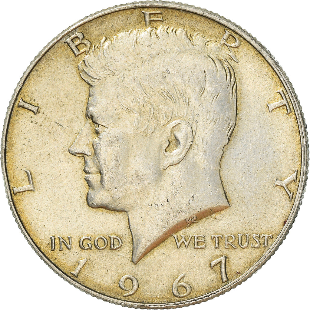 Münze, Vereinigte Staaten, Kennedy Half Dollar, Half Dollar, 1967, U.S. Mint