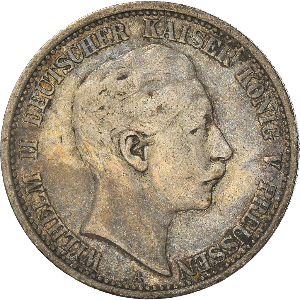 Moneta, Stati tedeschi, PRUSSIA, Wilhelm II, 2 Mark, 1904, Berlin, BB, Argento