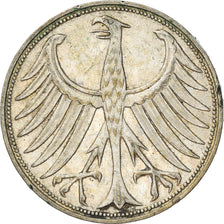 Monnaie, République fédérale allemande, 5 Mark, 1957, Hamburg, TTB+, Argent