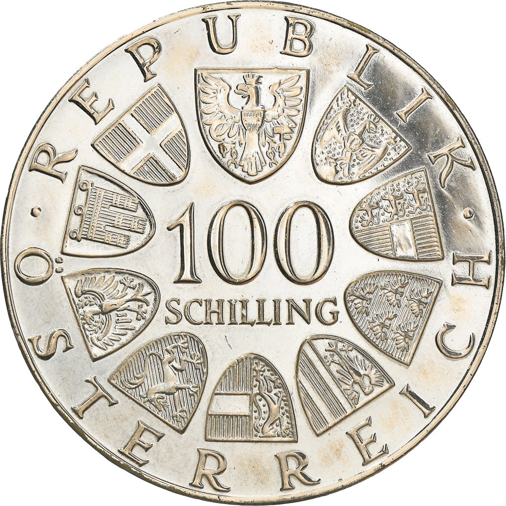 Moneta, Austria, 100 Schilling, 1976, SPL, Argento, KM:2926