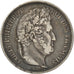 Moneta, Francia, Louis-Philippe, 5 Francs, 1841, Lille, MB+, Argento, KM:749.13