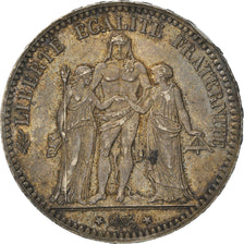 Moneta, Francia, Hercule, 5 Francs, 1877, Paris, MB+, Argento, KM:820.1