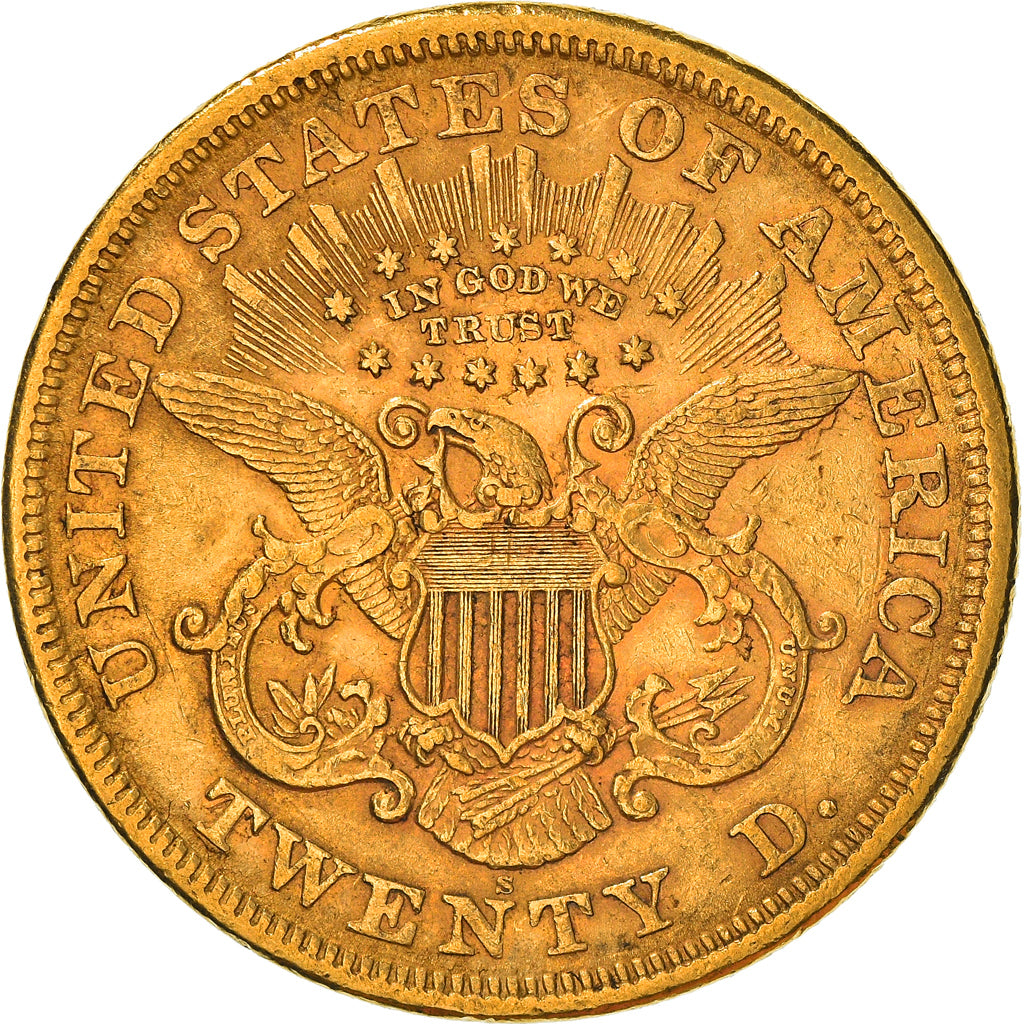 Moneta, Stati Uniti, Liberty Head, $20, Double Eagle, 1868, San Francisco, BB