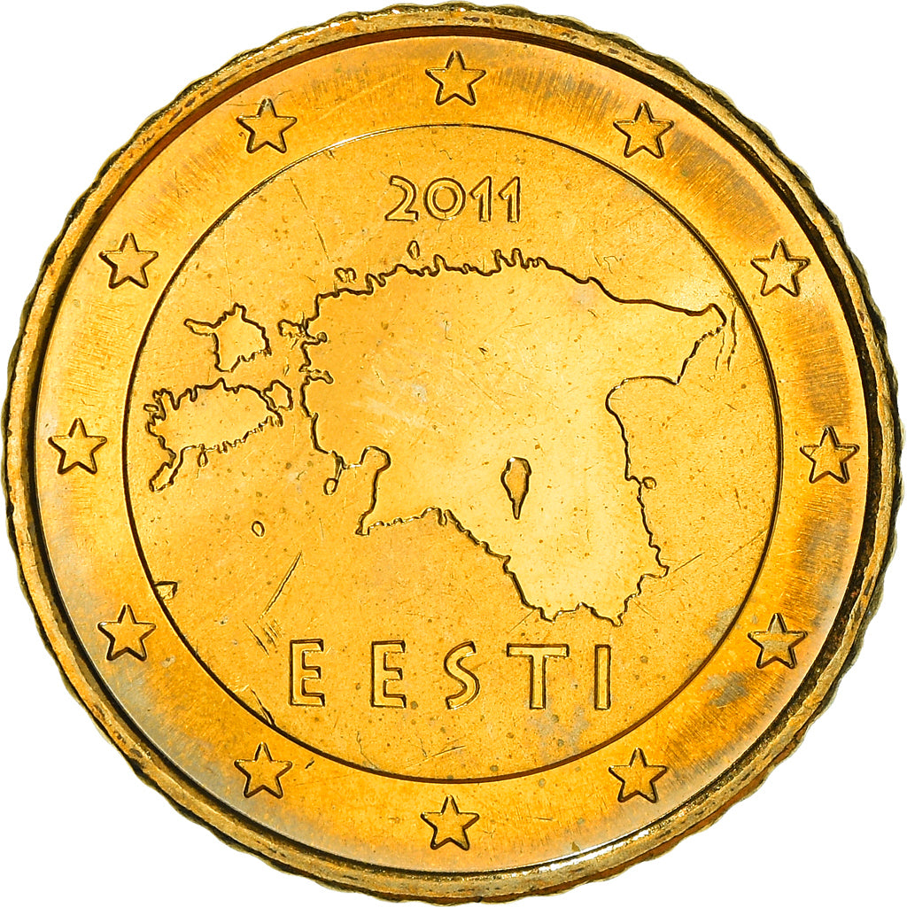 Estonia, 50 Euro Cent, 2011, Vantaa, BB+, Ottone, KM:66