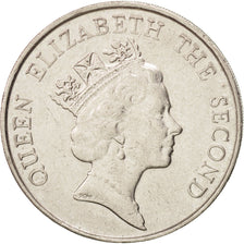 Coin, Hong Kong, Elizabeth II, 5 Dollars, 1988, AU(55-58), Copper-nickel, KM:56