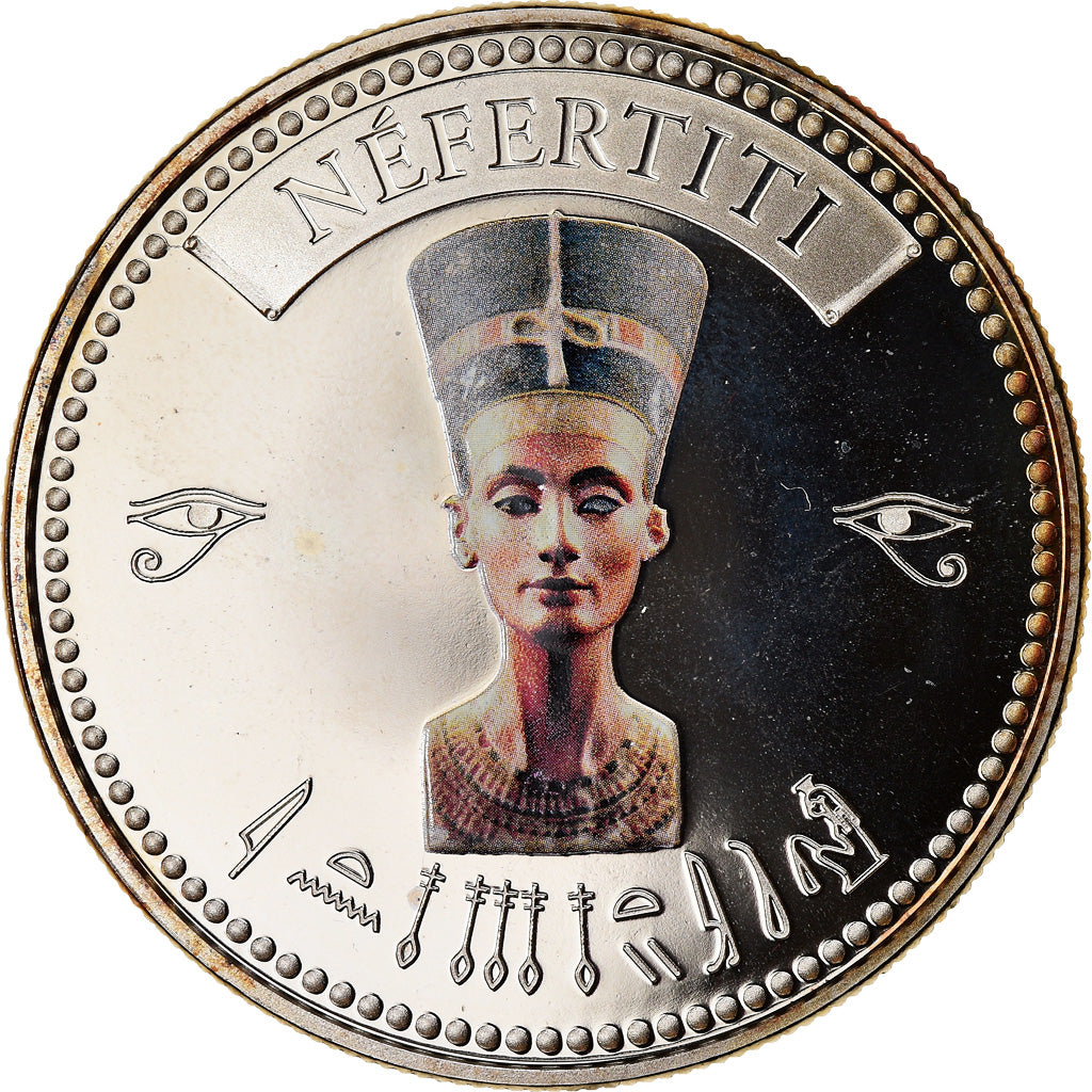 Egypt, Medal, Trésors d'Egypte, Nefertiti, MS(65-70), Copper-nickel