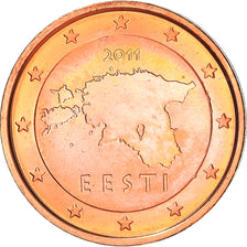 Estonia, 2 Euro Cent, 2011, Vantaa, VZ, Copper Plated Steel, KM:62