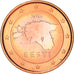 Estonia, Euro Cent, 2011, Vantaa, BB+, Acciaio placcato rame, KM:61