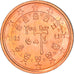 Portugal, 2 Euro Cent, 2009, Lisbon, UNZ+, Copper Plated Steel, KM:741
