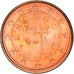 Portogallo, Euro Cent, 2008, Lisbon, SPL+, Acciaio placcato rame, KM:740