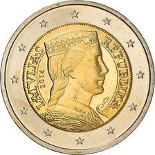 Lettonia, 2 Euro, 2014, Stuttgart, BB+, Bi-metallico, KM:157