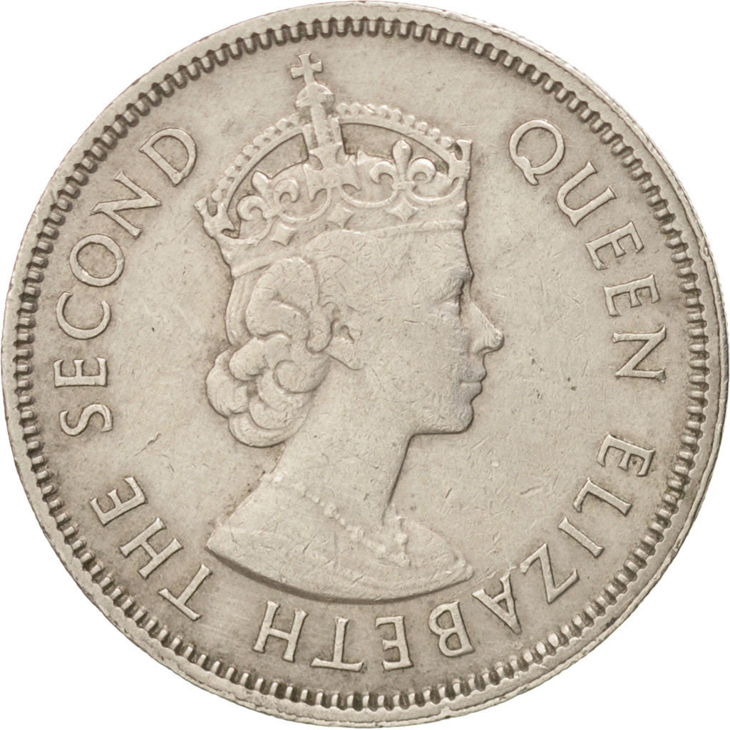 Munten, Hong Kong, Elizabeth II, 50 Cents, 1967, PR, Copper-nickel, KM:30.1