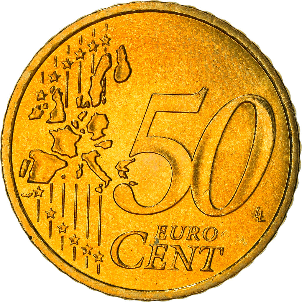 Frankreich, 50 Euro Cent, 2002, Paris, VZ+, Messing, Gadoury:6., KM:1287