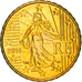 France, 10 Euro Cent, 2010, Paris, BU, SPL+, Laiton, KM:1410