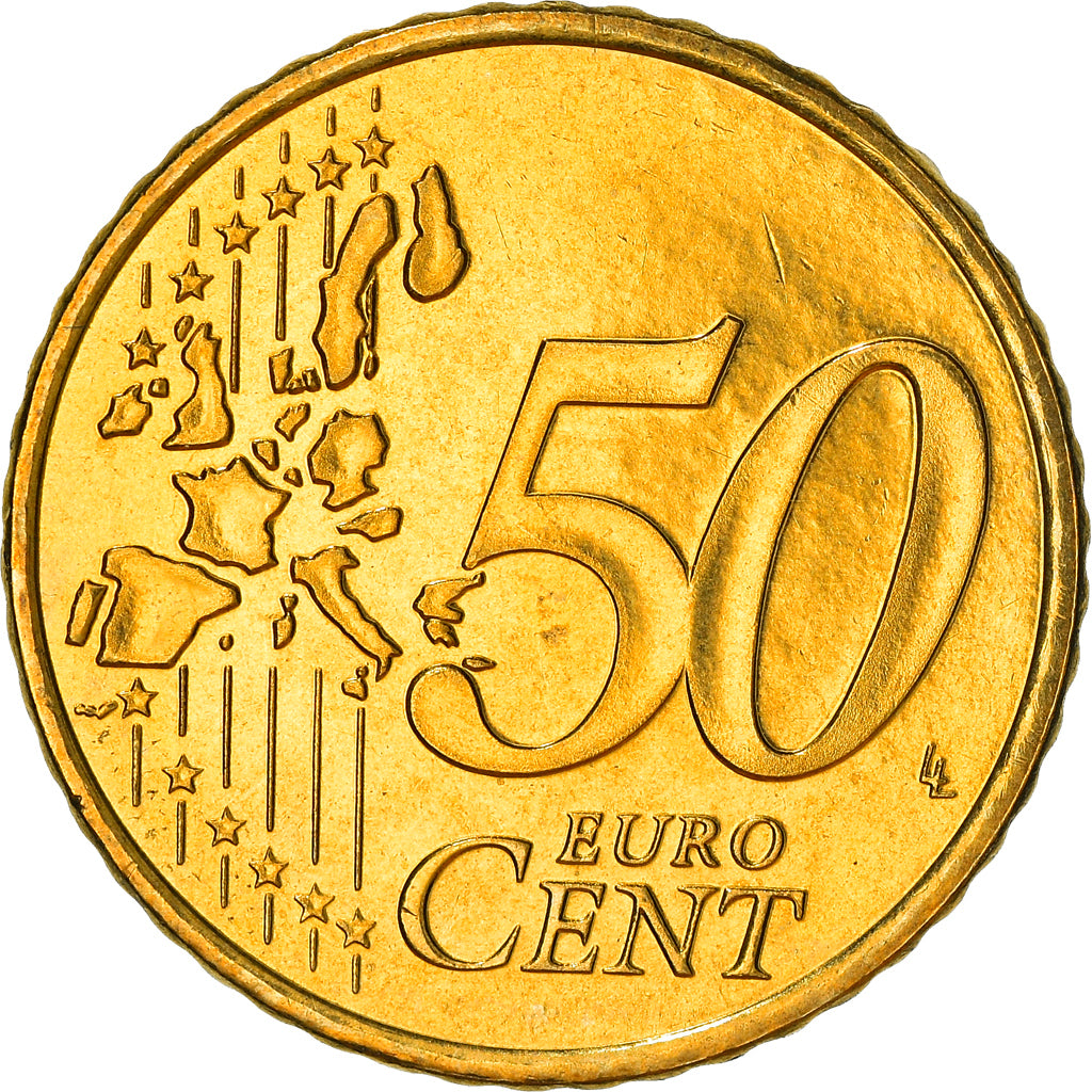 Lussemburgo, 50 Euro Cent, 2004, Utrecht, BB+, Ottone, KM:80