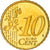 Luxemburgo, 10 Euro Cent, 2003, Utrecht, MS(60-62), Latão, KM:78