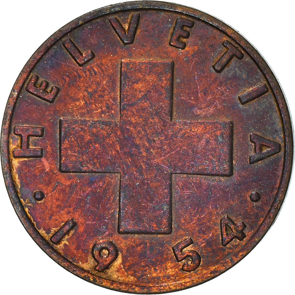 Monnaie, Suisse, 2 Rappen, 1954, Bern, TB+, Bronze, KM:47