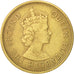 Moneda, Hong Kong, Elizabeth II, 10 Cents, 1974, MBC, Níquel - latón, KM:28.3