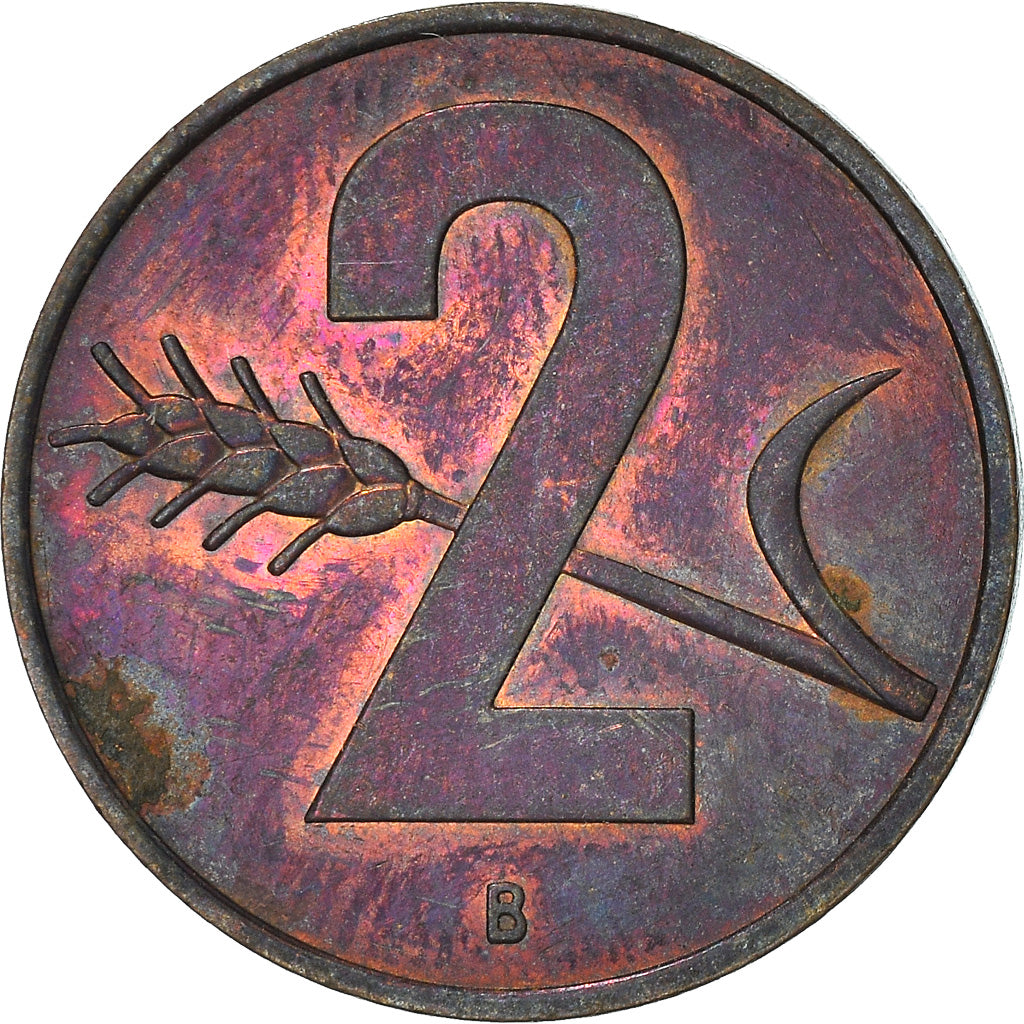 Münze, Schweiz, 2 Rappen, 1958, Bern, S, Bronze, KM:47
