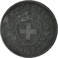 Münze, Schweiz, Rappen, 1943, Bern, SS+, Zinc, KM:3a