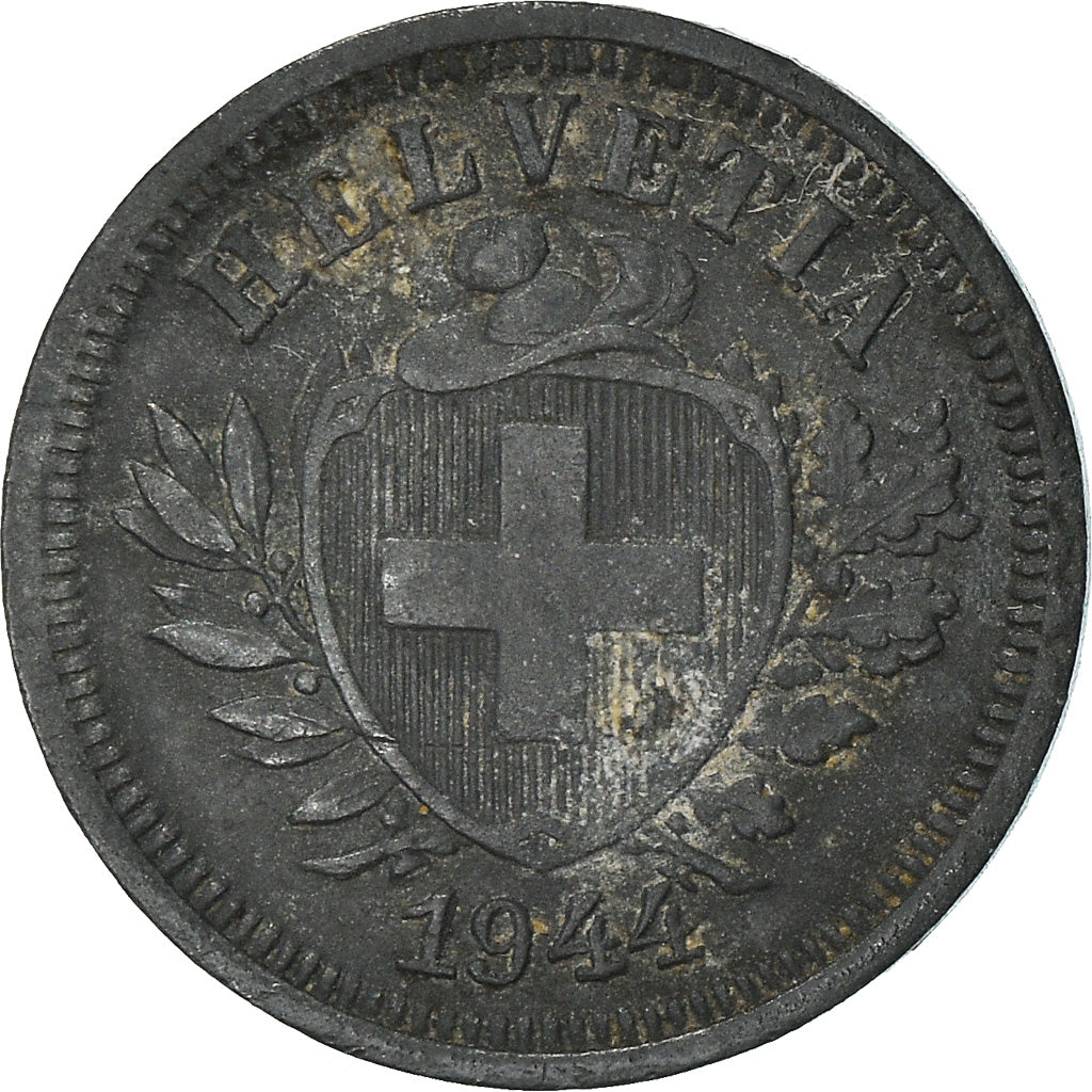 Moneta, Svizzera, Rappen, 1944, Bern, MB+, Zinco, KM:3a