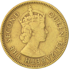 Hong Kong, Elizabeth II, 10 Cents, 1955, BB, Nichel-ottone, KM:28.1