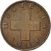 Moneta, Svizzera, Rappen, 1969, Bern, MB+, Bronzo, KM:46
