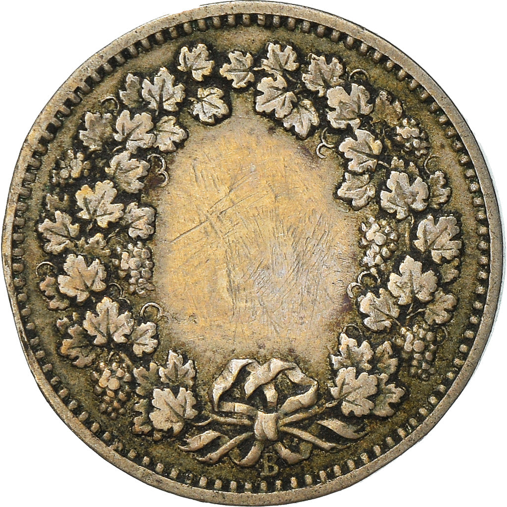 Monnaie, Suisse, 5 Rappen, 1882, Bern, B+, Nickel, KM:26b